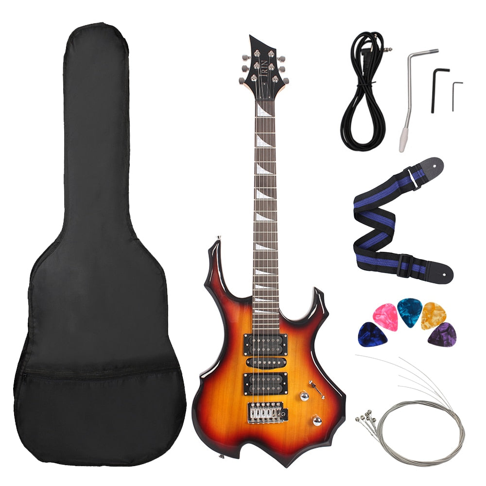 24 Frets 6 Strings Electric Guitar Maple Body Electric Guitar Guitarra With Bag Speaker Necessary Guitar Parts & Accessories