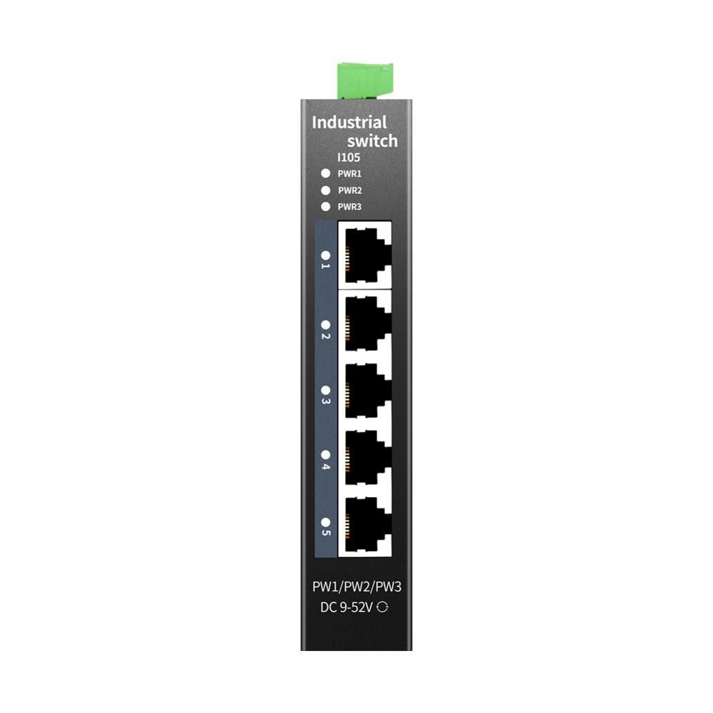 STEAMEMO Industrial Network Switch Ethernet With 5 10/100mbps Port Base-T DIN IP40 Industrial Network Switch
