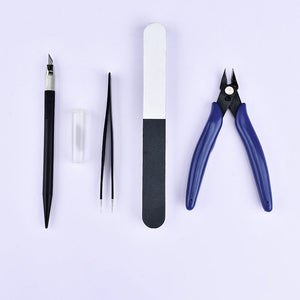 New Model Building Tools For Gundam Tools Hobby Military Model DIY Accessories Grinding Cutting Mat Polishing Tools Set(no glue)