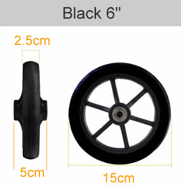 Wheelchair Front wheel universal wheel, Polyurethane Solid tire,Wear-resistant,6 inch 7 inch 8 inch wheelchair accessories