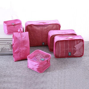 Durable Unisex Travel Bag 6Pcs/set Packing Cubes Set Organizer Luggage Bags Large Capacity Travel Hand Clothing Sorting Organize
