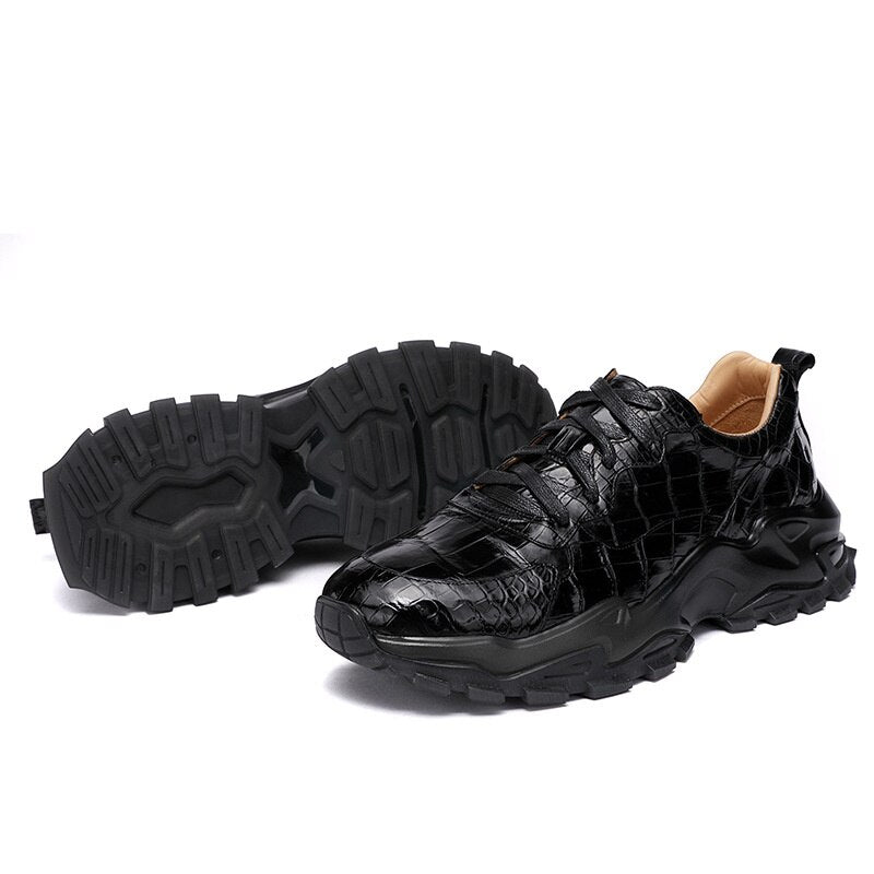 Leather Genuine Trend Sports Casual Rubber Sole Designer Shoes Luxury Brand For Men High Quality Male Sneakers Sapatillas Hombre