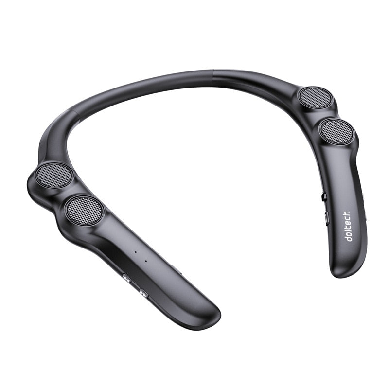 Hang Neck Bluetooth Speaker Wireless 9D Stereo Bass Portable Wearable Player 85g Weight light 4 Speakers for Game Call Sports