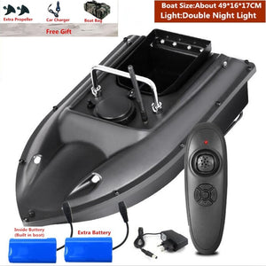 Smart Fixed Speed Cruise Radio Remote Control Fishing Bait Boat 1.5KG 500M Dual Night Light Lure Fishing RC Bait Boat Fishing