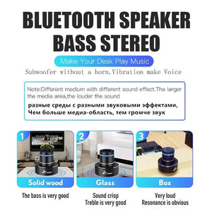 Adin 26w Vibration Bluetooth Speaker Wireless Music Center Outdoor Subwoofer Neighbor Column Audio Portable Vibro Speakers Phone