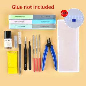 New Model Building Tools For Gundam Tools Hobby Military Model DIY Accessories Grinding Cutting Mat Polishing Tools Set(no glue)