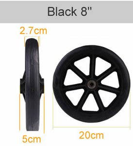 Wheelchair Front wheel universal wheel, Polyurethane Solid tire,Wear-resistant,6 inch 7 inch 8 inch wheelchair accessories