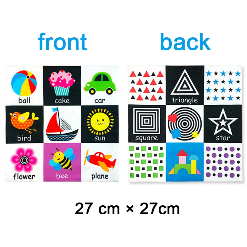 Cloth Book Cartoon Animal Face Matching Torn Baby Stereo Cloth Book Montessori Early Educational Teaching Toddler Books Gifts