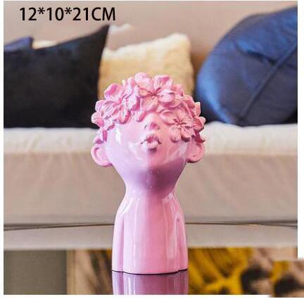 European Resin Butterfly Boy Figurines Ornaments Kawaii Decor Home Room Table Head Statues Crafts Art Office Desktop Accessories