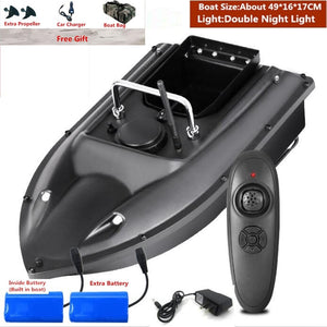 Smart Fixed Speed Cruise Radio Remote Control Fishing Bait Boat 1.5KG 500M Dual Night Light Lure Fishing RC Bait Boat Fishing
