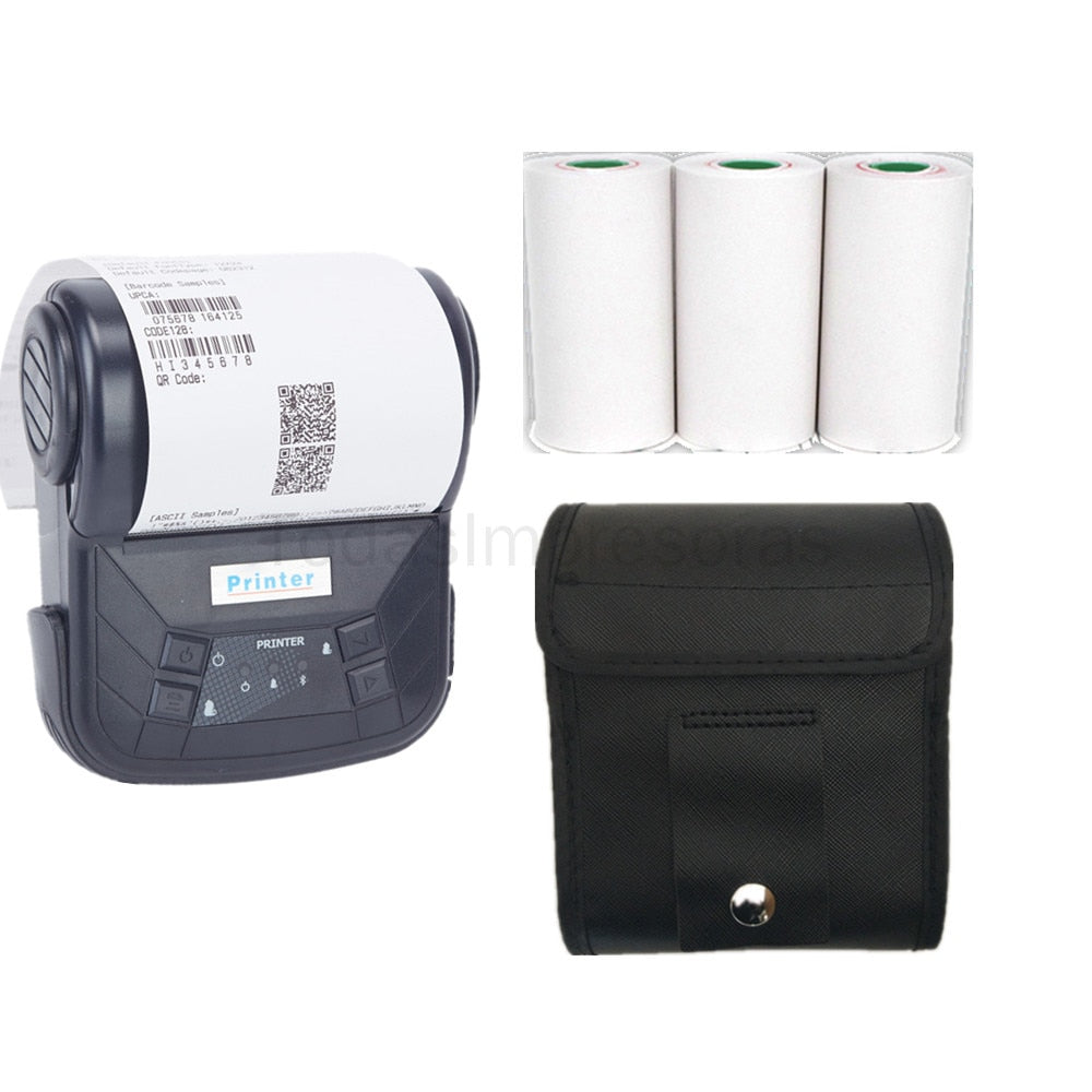 DC5V USB 3" 80mm Mini Wireless Thermal Receipt Printer Portable Bluetooth Printer Support PC Android IOS Printer Paper Impresora