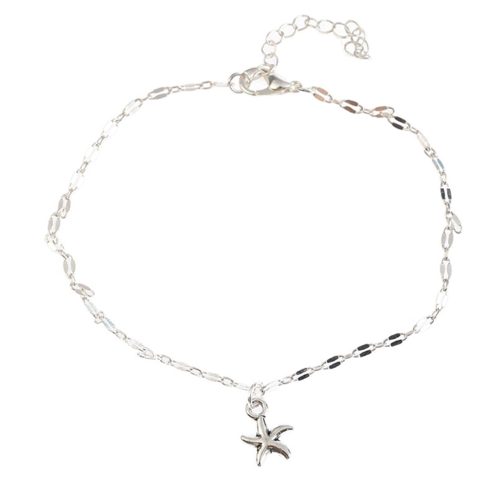 Bohemia Style Starfish Women Anklet Foot Chain Jewelry Ankle Bracelet Femme Cheville Pulseras Tobilleras Mujer