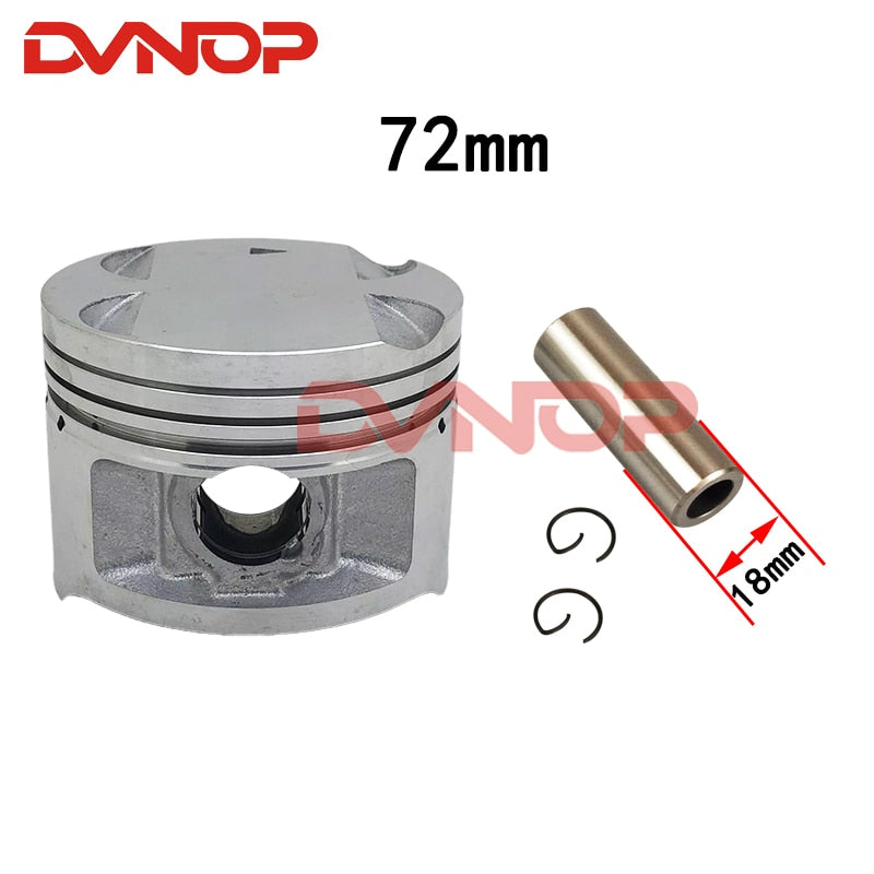 Motorcycle 72mm +25 +50 +75 +100 Piston Bore 18mm Pin Ring Gasket Set For Suzuki GN250 DR250 GZ250 DR GN 250 Egine Spare Parts