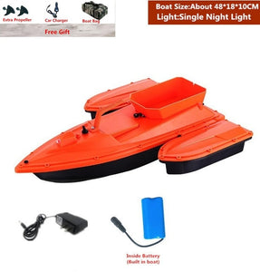 Smart Fixed Speed Cruise Radio Remote Control Fishing Bait Boat 1.5KG 500M Dual Night Light Lure Fishing RC Bait Boat Fishing
