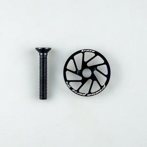 Bicycle Hollow Out Headset Cap 1 1/8 Inch 28.6MM With Titanium-Alloy Screw Lightweight Stem Top Cap Bike Cycling Parts