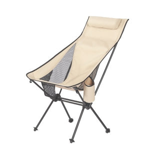 Camping Chair High Back Folding Camp Chair for Fishing, Garden Backpacking Outdoor Camping Chair for Beach Travel Recliner