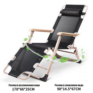 Foldable Chair Lounger Garden Beach Umbrella Chairs Outdoor Furniture Home Folding Beach Chairs Outdoor Bed Beach Chair With Headrest Chaise Folding Chair For Camping Trekking Multi-angle Reclining