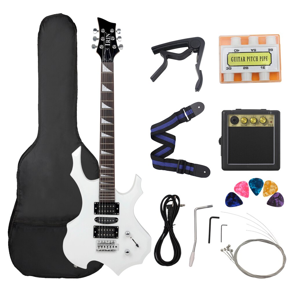 24 Frets 6 Strings Electric Guitar Maple Body Electric Guitar Guitarra With Bag Speaker Necessary Guitar Parts & Accessories