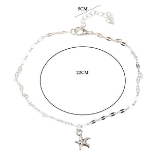 Bohemia Style Starfish Women Anklet Foot Chain Jewelry Ankle Bracelet Femme Cheville Pulseras Tobilleras Mujer