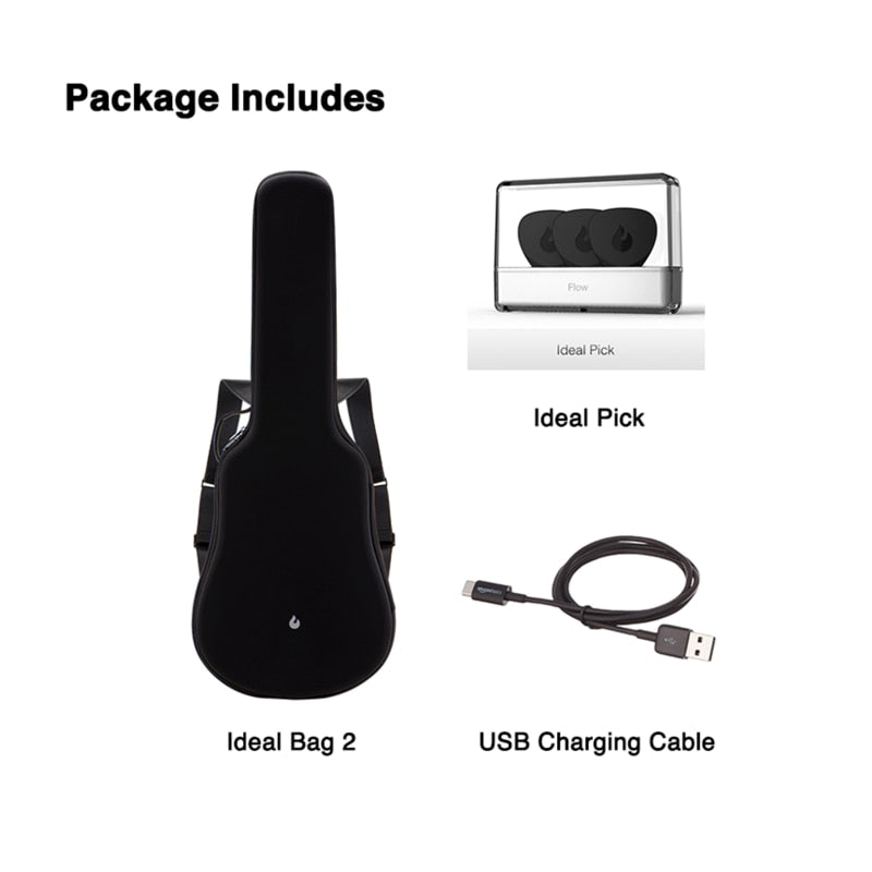LAVA ME 2 FreeBoost Guitar Carbon Fiber Guitar Acoustic Electric Instrument 36 Inches Travel LAVA MUSIC With Bag/Pick/USB Cable