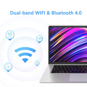 2021NEW 15.6 inch Student Laptop intel J3455 Quad Core 8GB RAM 128GB 256GB 512GB SSD Notebook Ultrabook IPS 1920x1080 Netbook