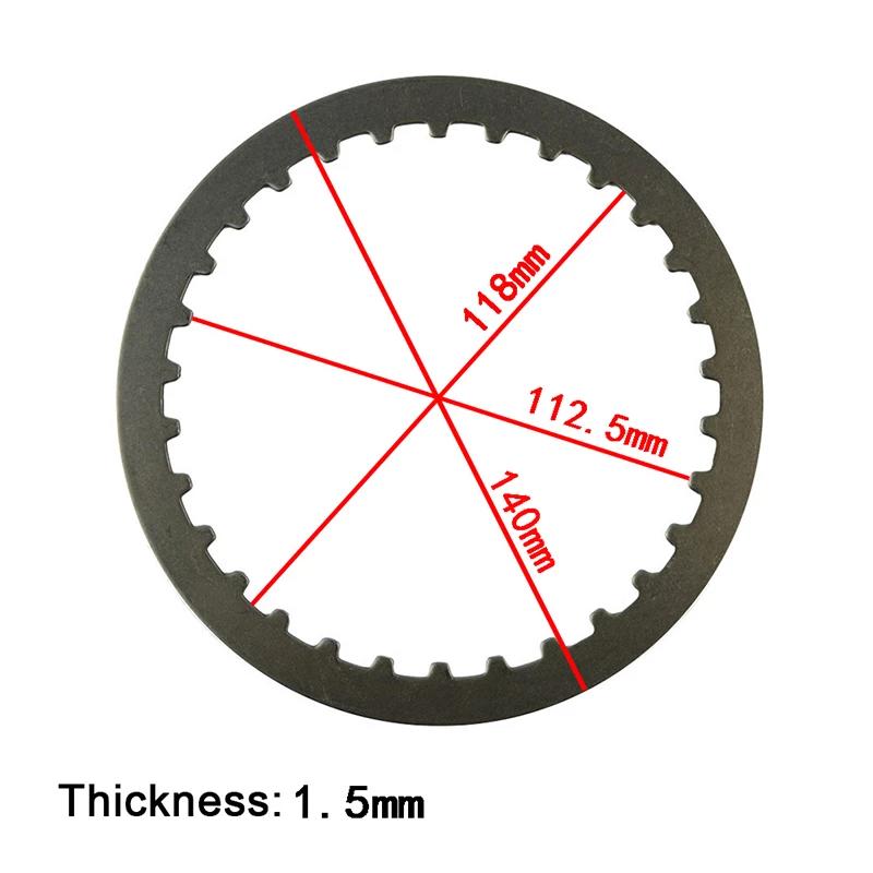AHL Motorcycle Yellow Clutch Plates & Steel Friction Plate For Harley XL883 2004-2008 XL1200 1200X48 SPORTSTER 1991-2011 XL 883