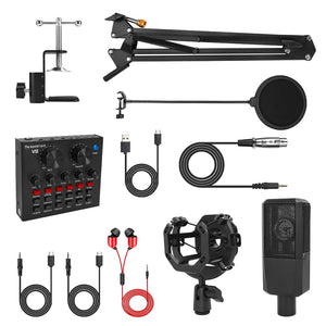 BM1000 Studio Karaoke Gaming Condenser Microphone Kit 3.5MM Professionnel Microfone For Computer Youtube Podcasting Streaming