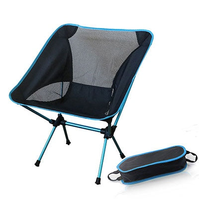Camping Chair High Back Folding Camp Chair for Fishing, Garden Backpacking Outdoor Camping Chair for Beach Travel Recliner