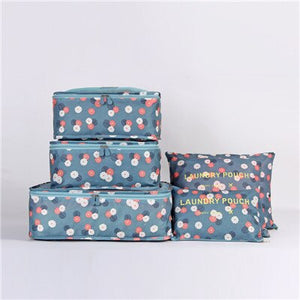 Durable Unisex Travel Bag 6Pcs/set Packing Cubes Set Organizer Luggage Bags Large Capacity Travel Hand Clothing Sorting Organize