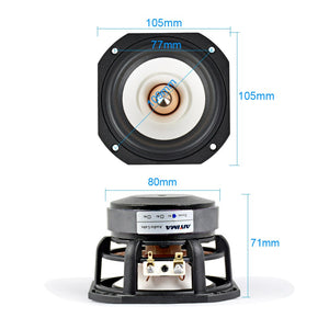 AIYIMA 1Pcs 4 Inch Full Range Speaker Driver 4 8Ohm 30W HIFI Treble Bass Loudspeaker Desktop Bookshelf Audio Sound Speaker