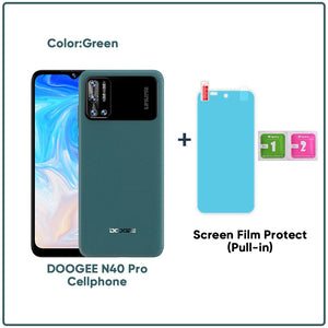 DOOGEE N40 Pro Smartphone 6.5 inch 20MP Quad Camera Helio P60 6GB+128GB Cellphone 6380mAh Battery 24W fast Charging