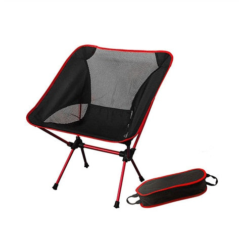 Camping Chair High Back Folding Camp Chair for Fishing, Garden Backpacking Outdoor Camping Chair for Beach Travel Recliner