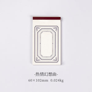 Yoofun 30sheets/book Retro Material paper Note Series Tickets Memo Paper Notes Memo Pad Diary Stationary Flakes Scrapbooking