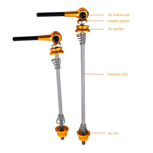 Titanium Lightest CNC Bicycle Quick Release Skewer lever Cycling Hub Quick-Release for MTB Road Bike parts