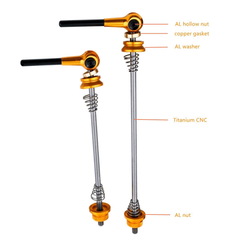 Titanium Lightest CNC Bicycle Quick Release Skewer lever Cycling Hub Quick-Release for MTB Road Bike parts