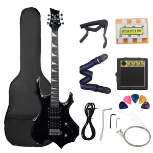 24 Frets 6 Strings Electric Guitar Maple Body Electric Guitar Guitarra With Bag Speaker Necessary Guitar Parts & Accessories