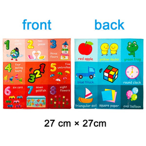 Cloth Book Cartoon Animal Face Matching Torn Baby Stereo Cloth Book Montessori Early Educational Teaching Toddler Books Gifts