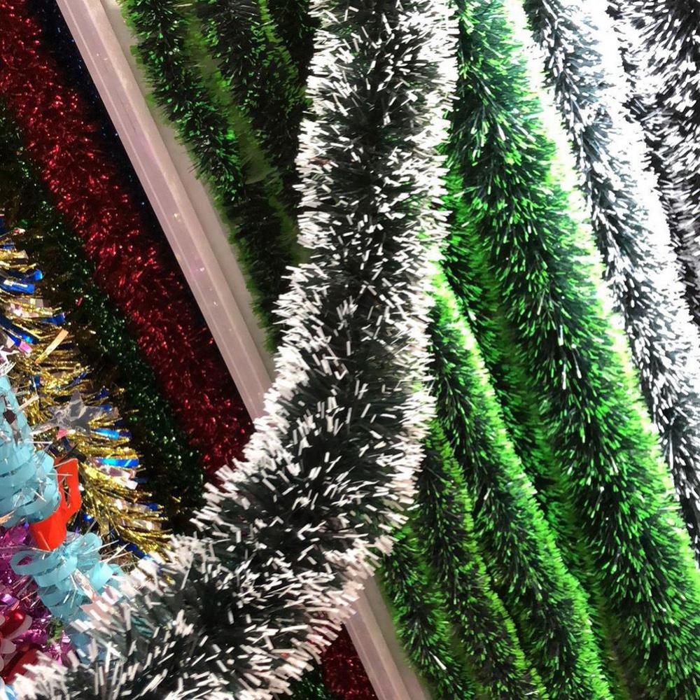 2M Chunkys Tinsel Chrismas Tree Decoration Xmas Garland Big Sale Christmas Decoration Ribbon Festival Decoration