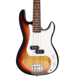 21 Frets 4 String Electric Bass Guitar Sunset Color Basswood Bass Guitar Stringed Instrument With Connection Cable Wrenches