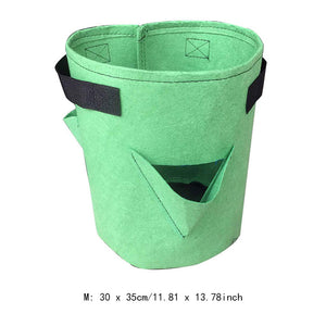 Garden Outdoor Planting Grow Bag Strawberry Vertical Flower Herb Pouch Root Breathable Vegetable Round Reusable Pot Planter D30