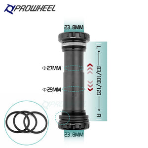 PROWHEEL Snow Bike Crankset 104BCD 170mm BB100/120mm Fat Bike Crank Arm Bottom Bracket BB Aluminum Alloy Bicycle Parts