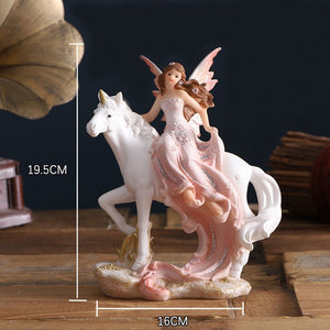 Beautiful Angel,Home Decoration,Figurine Miniature,Flower Fairy,Statue,Sculpture,Modern,Living Room,Decor Decorative,Desk Art