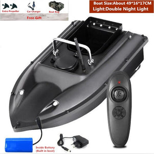 Smart Fixed Speed Cruise Radio Remote Control Fishing Bait Boat 1.5KG 500M Dual Night Light Lure Fishing RC Bait Boat Fishing