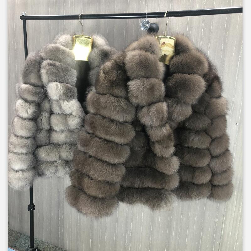 Fox Fur Fashion Luxury Coat