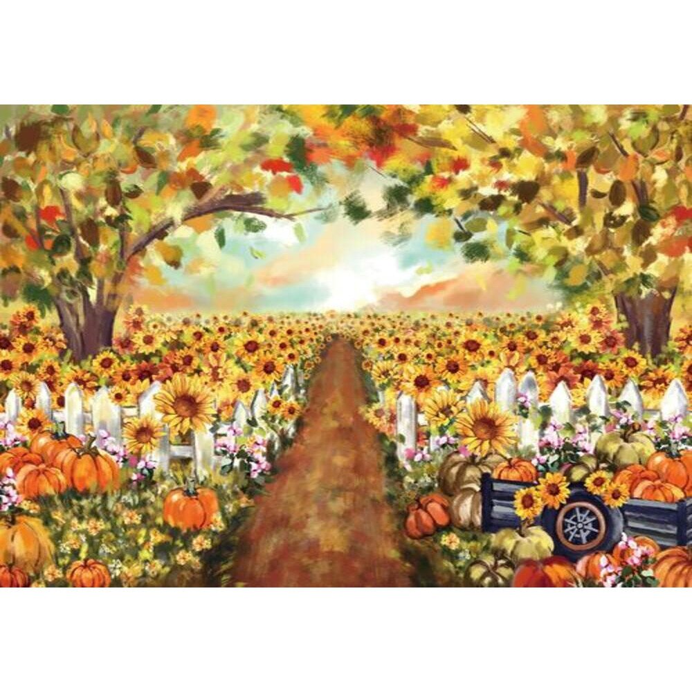Allenjoy sunflower Photography Backdrop Newborn Child fence Smash cake Baby Shower summer background Photo studio photobooth