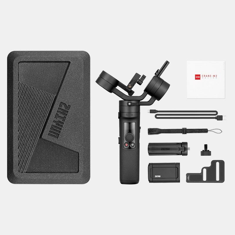 ZHIYUN Official Crane M2 Gimbals for Smartphones Phone Mirrorless Action Compact Cameras New Arrival 500g Handheld Stabilizer