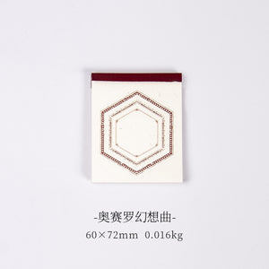 Yoofun 30sheets/book Retro Material paper Note Series Tickets Memo Paper Notes Memo Pad Diary Stationary Flakes Scrapbooking