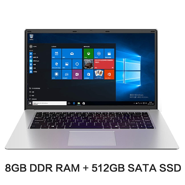 2022 NEW 15.6 inch Student Laptop intel J3455 Quad Core 128GB 512GB SSD ROM 8GB RAM Notebook Computer Windows10 Laptop Ultrabook