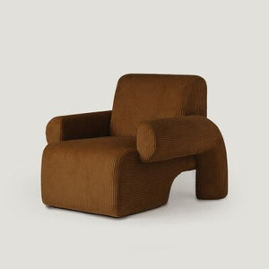 Nordic creative single sofa light luxury simple modern INS retro leisure chair corduroy fabric couch for lazy room furniture