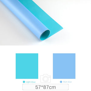 Photography Backdrops Photo Wallpaper 57*87cm 2sides Solid Color Background Paper Props For Photo Studio Shoot Product Cosmetics